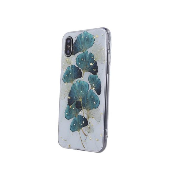 Carcasă din spate pentru iPhone 13 Pro (6,1"), carcasă TPU, cu model, frunze aurii glam
