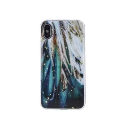   HUSĂ! - Carcasă din spate pentru iPhone 13 Pro (6,1"), carcasă TPU, cu model, pene Gold Glam