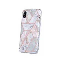   HUSĂ! - Husă din spate iPhone 13 Pro (6,1"), carcasă TPU, model marmură, roz, Geometric Marmur