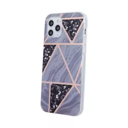   HUSĂ! - Carcasă din spate pentru iPhone 13 Pro (6,1"), carcasă TPU, model marmură, grafit geometric Marmur
