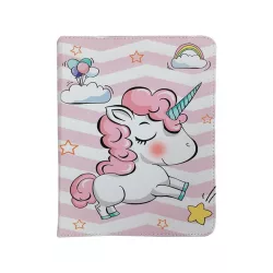   Husă universală pentru cărți pentru tablete, cu model, 9"-10", Sweet unicorn