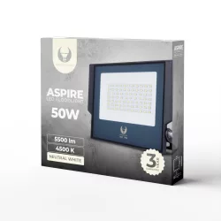   Spot LED, lumină albă naturală, 4500K, 5500lm, 50W, IP66, Forever Light Aspire