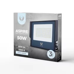   Spot LED, lumină albă rece, 6000K, 5500lm, 50W, IP66, Forever Light Aspire