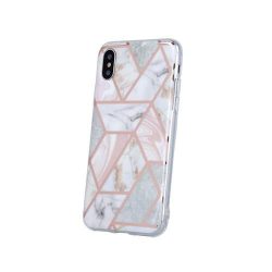   Samsung Galaxy A03sHusăspate,HusăTPU, model marmură, roz, SM-A037, Geometric Marble