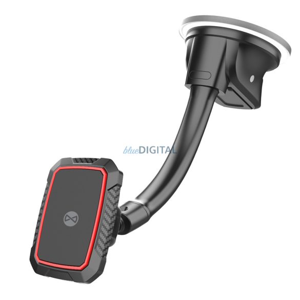 Suport parbriz auto, rotativ 360°, magnetic, negru, Forever MH-270