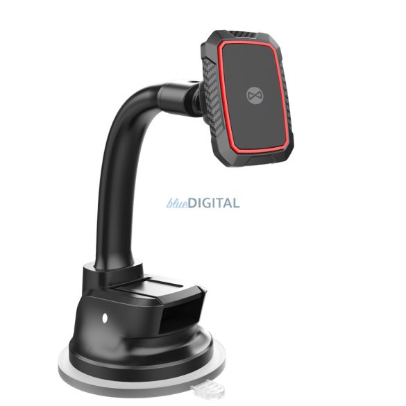 Suport parbriz auto, rotativ 360°, magnetic, negru, Forever MH-270