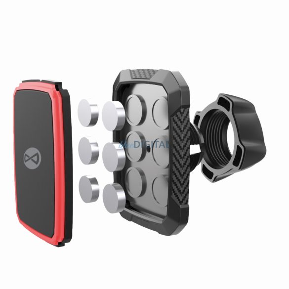 Suport parbriz auto, rotativ 360°, magnetic, negru, Forever MH-270