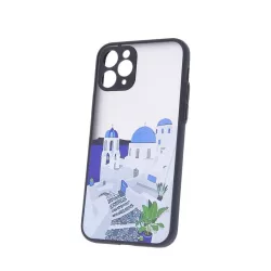   HUSĂ! - Carcasă din spate pentru iPhone 11 Pro (5,8"), carcasă TPU, neagră, Ultra Trendy City 1