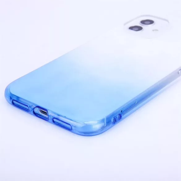HUSĂ! - Husă din silicon Samsung Galaxy S21 FE, carcasă din spate, husă TPU, albastru, gradient, SM-G990, Gradient