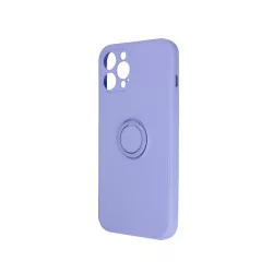   HUSĂ! - Husă cu spate inel pentru Samsung Galaxy M52, carcasă din silicon, interior din piele intoarsa, violet, SM-M526, prindere pentru degete