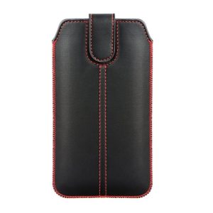 Husă Forcell Buzunar din piele artificială neagră ultra subțire S6 S7 A5 2016 A5 2017 J5 2017 P8 Lite 2017 P10 Lite