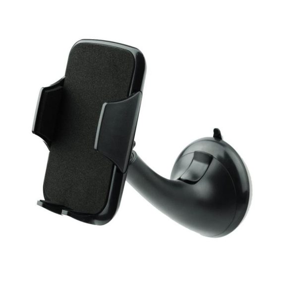 Suport auto universal, poate fi amplasat pe parbriz / bord, poate fi rotit la 360°, negru