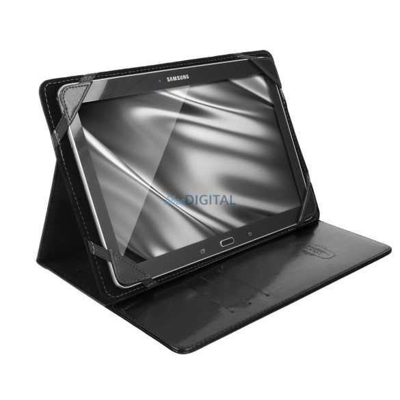 Carcasă universală pentru tablete 10,5"-11", husă din piele ECO/interior din microfibră, negru, Blun