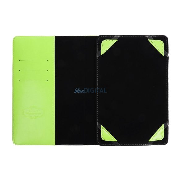 Carcasă universală pentru tablete 10,5"-11", husă din piele ECO/interior din microfibră, verde, Blun