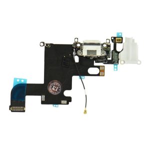 iPhone 6 6G (4,7") conector alb de încărcare cu mufă + cablu flexibil