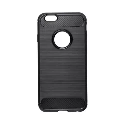   HUSĂ! - Husa din silicon pentru iPhone 6 / 6S (4.7"), neagra, fibra de carbon