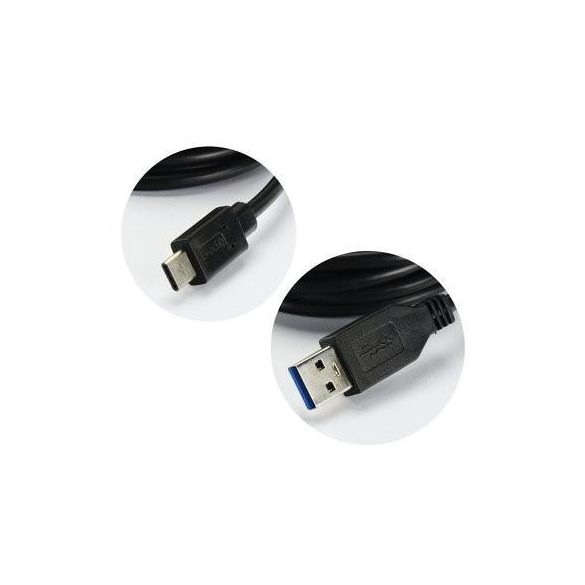 Cablu de date tip C 3.0 / 3.1 Supercharge negru 40W 2m