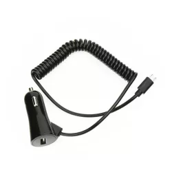   Încărcător trabuc negru BlueStar 3A + cablu micro usb negru