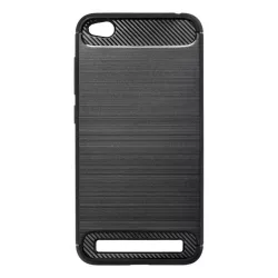   Husa din silicon neagra din fibra de carbon Xiaomi Redmi 5A (Forcell)