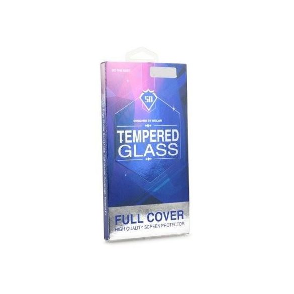 Film din sticlă frontală Samsung Galaxy S9, temperat, îndoit, cadru negru, compatibil cu carcasă, SM-G960, 5D Full Glue