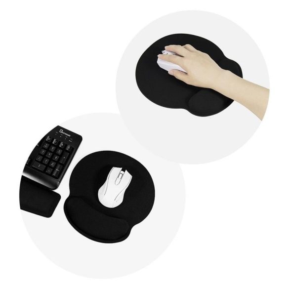 Mouse pad 250x230x25 mm negru