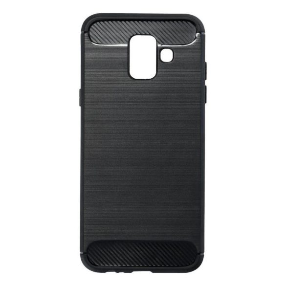 Husa din silicon neagra din fibra de carbon Samsung A600 Galaxy A6 2018 (Forcell)