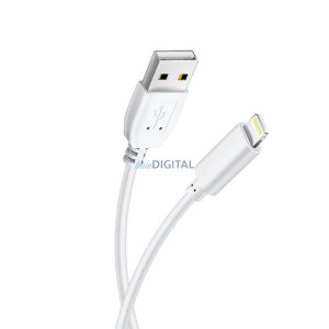 Cablu de date iPhone 8pin, 1,2 m, alb, Bluestar