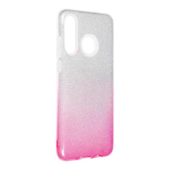 Husa din silicon Huawei P30 Lite, sclipitoare, husa spate, roz-argintiu