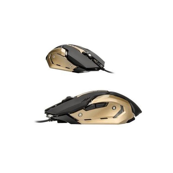 Mouse pentru gamer cu fir ART AM-98 negru-auriu 2400 DPI