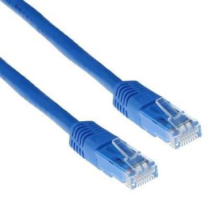 Cablu de retea cu conectori RJ45, albastru, 5M, 8P8C