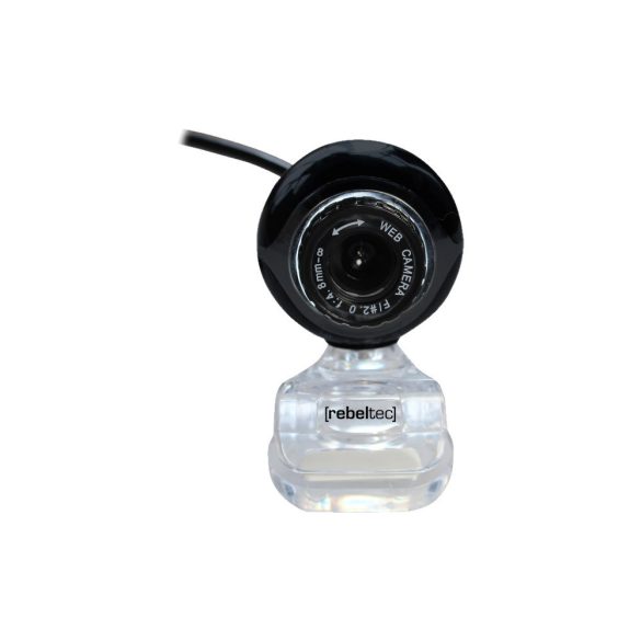 Webcam Rebeltec Vision cu microfon, negru