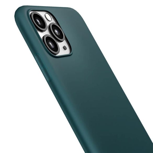 Husă din silicon pentru iPhone 12 / 12 Pro (6,1 inchi), husă din spate, verde, 3MK Mat