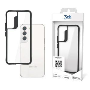 Husă din spate pentru iPhone 11 (6,1") rezistentă la șocuri, TPU, cadru transparent, negru, husă 3MK Satin Armor+