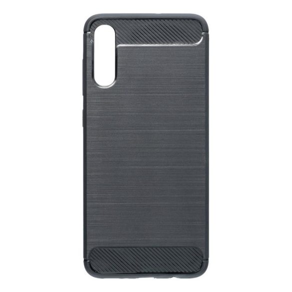Husa din silicon Samsung Galaxy A70, neagra, SM-A705, fibra de carbon