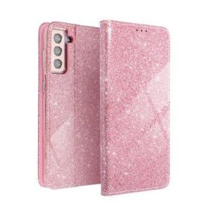 Carcasa magnetica pentru iPhone 11 Pro Max (6,5"), cu sclipici auriu roz