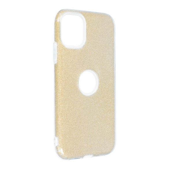Husa din silicon pentru iPhone 11 (6.1"), cu sclipici, husa din spate, aurie