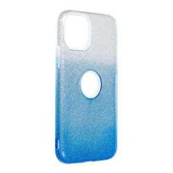   HUSĂ! - Husă din silicon pentru iPhone 11 Pro Max (6,5"), cu sclipici, husă din spate, albastru-argintiu, strălucitoare
