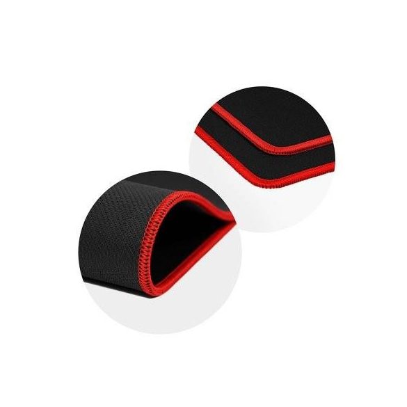 Mouse pad 300x240x3mm negru-rosu