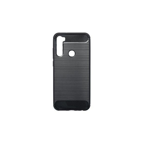 Husa din silicon neagra din fibra de carbon Xiaomi Redmi Note 8T (Forcell)