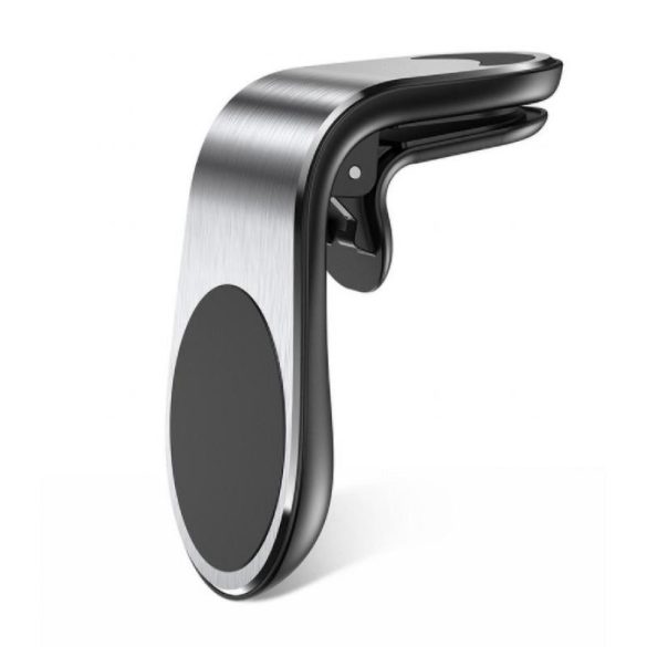 Suport magnetic pentru telefon auto universal argintiu pentru aerisire