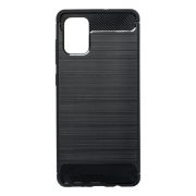  Samsung Galaxy A71 4G silicon husă, negru, SM- A715, fibra de carbon