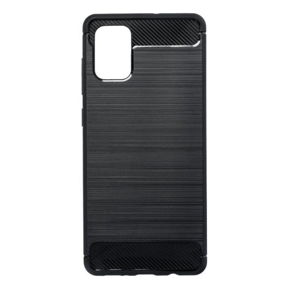 Samsung Galaxy A71 4G silicon husă, negru, SM- A715, fibra de carbon