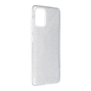 Husa din silicon Samsung Galaxy A51, sclipici, husa spate, SM-A515, argintie