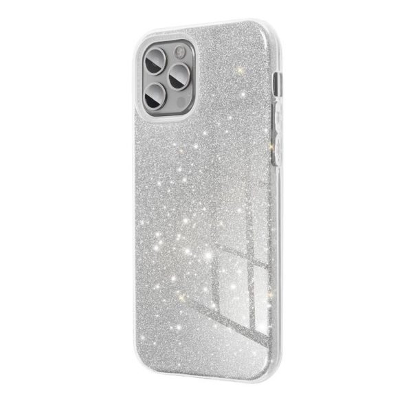 Husa din silicon Samsung Galaxy A51, sclipici, husa spate, SM-A515, argintie