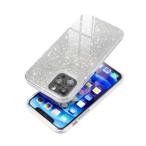 Husa din silicon Samsung Galaxy A51, sclipici, husa spate, SM-A515, argintie