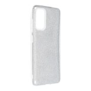   Husă din silicon Samsung Galaxy S20 4G / 5G, sclipici, capac din spate, argintiu, SM-G980, SM-G981, strălucitor
