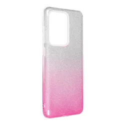   HUSĂ! - Husă din silicon Samsung Galaxy S20 Ultra, sclipici, husă din spate, roz-argintiu, SM-G988, strălucitoare