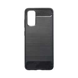   HUSĂ! - Husă din silicon Samsung Galaxy S20 Plus 4G/5G, neagră, SM-G985, SM-G986, fibră de carbon