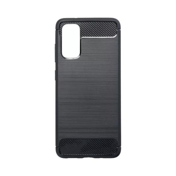 HUSĂ! - Husă din silicon Samsung Galaxy S20 Plus 4G/5G, neagră, SM-G985, SM-G986, fibră de carbon
