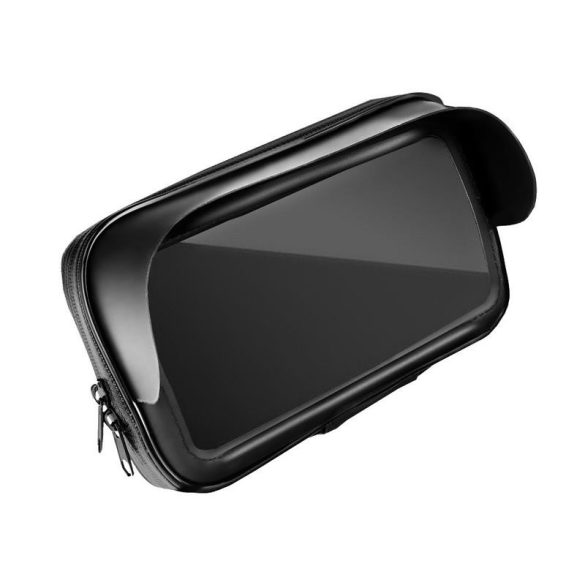 Suport universal pentru telefon pentru ghidon de motocicletă, parasolar, negru (4,8"-5,5")